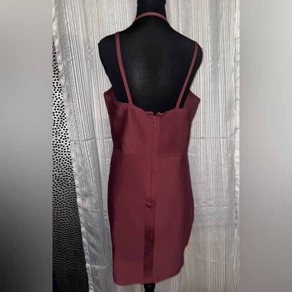 Windsor burgundy Strappy Midi Dress - Picture 2 of 2